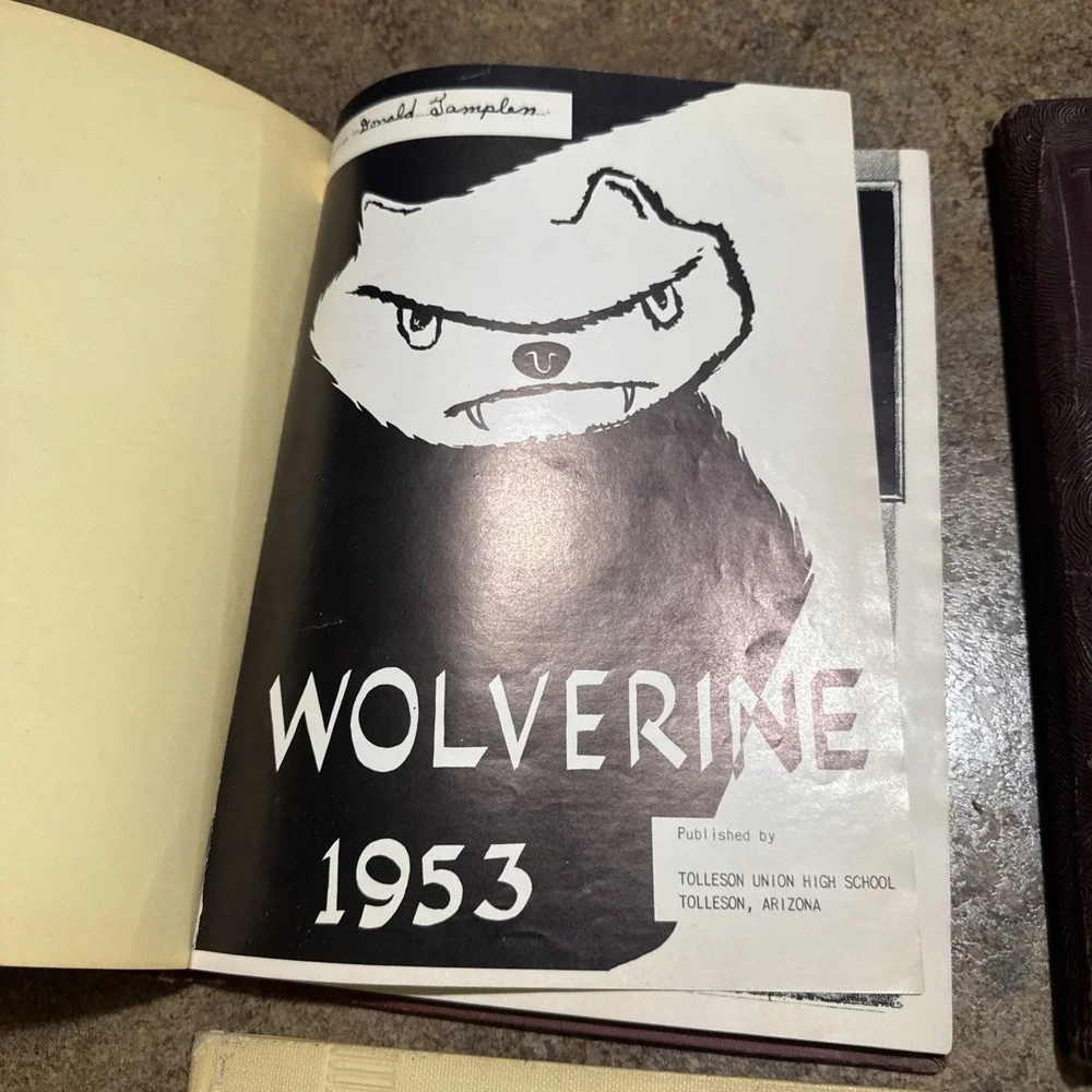 Vintage Tolleson Union High School Arizona Yearbooks Lot Of 4 1953-1956